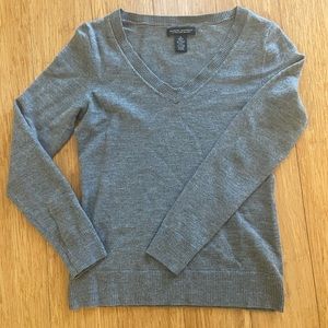 Banana Republic, Medium, Extra Fine Merino Wool, Sweater, Grey